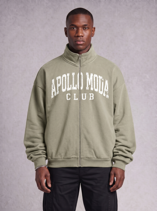 Club Collegiate Oversized Full-Zip Sweatshirt