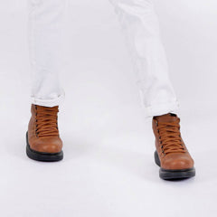 High Top Platform Sneakers for Men by Apollo | Kelly in Burnished Balance