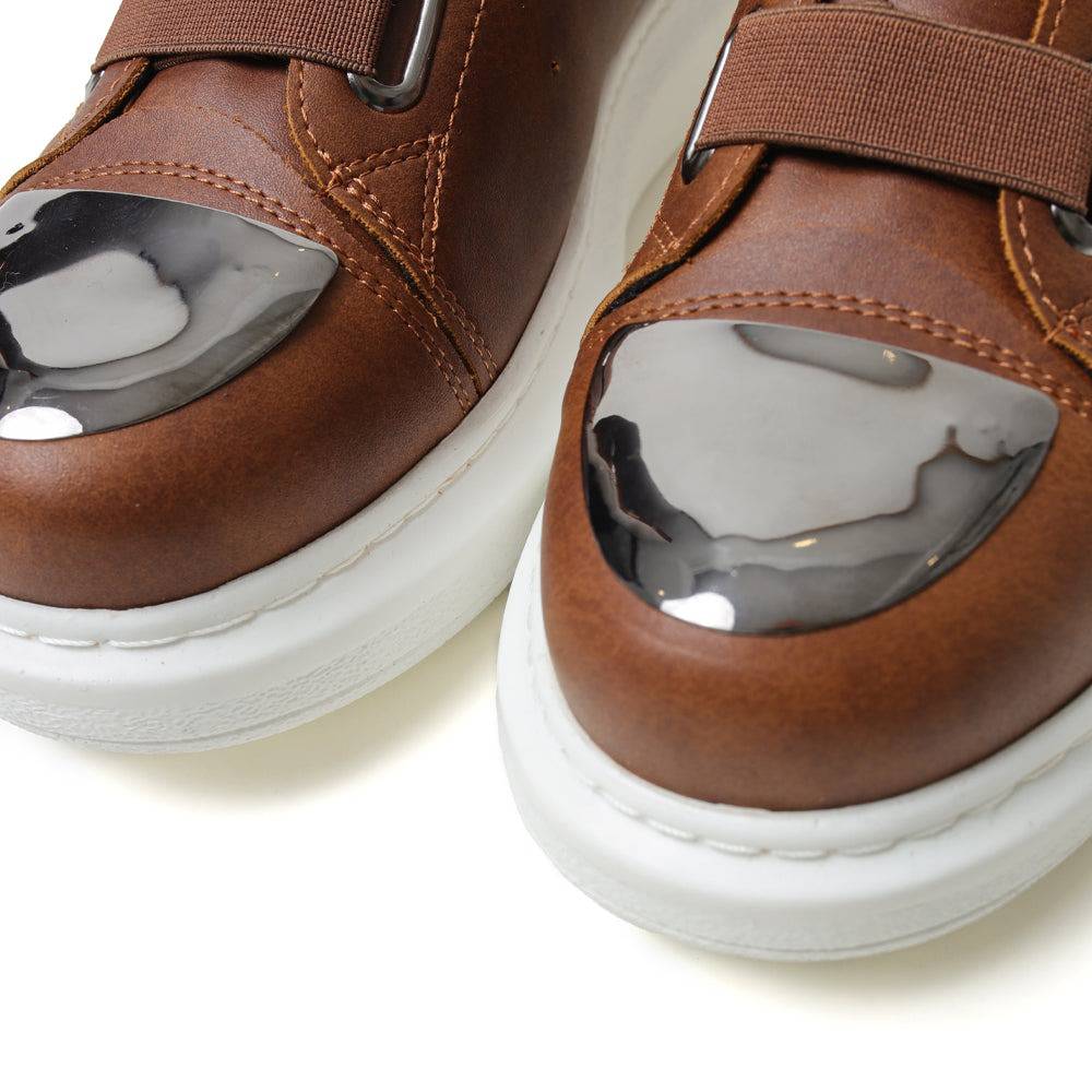 Slip-On Metal Toe Sneakers for Men by Apollo Moda